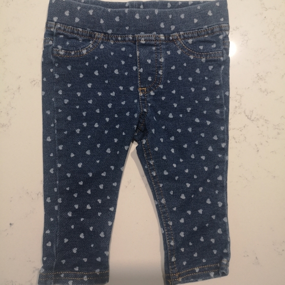 💛Oshkosh hearts denim legging - Picture 1 of 4